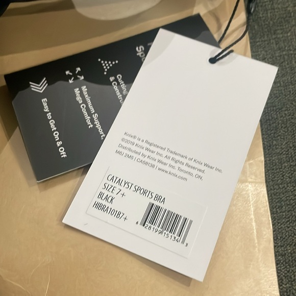 Knox Catalyst Sports Bra Black Size 7+ - Picture 3 of 4